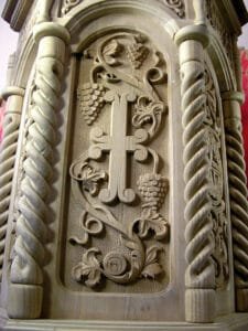 Book Stand Made In Montenegro- Woodcarving Courses London