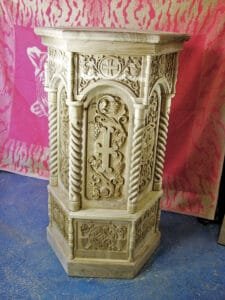 Book Stand Made In Montenegro- Woodcarving Courses London