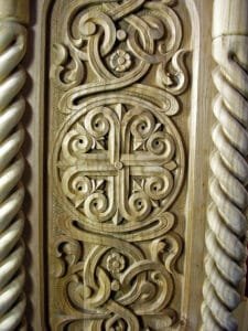 Book Stand Made In Montenegro- Woodcarving Courses London