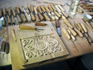 Book Stand Made In Montenegro- Woodcarving Courses London
