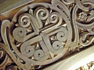 Book Stand Made In Montenegro- Woodcarving Courses London