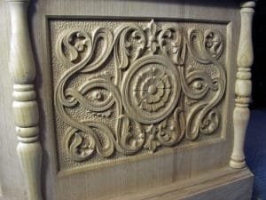 Book Stand Made In Montenegro- Woodcarving Courses London