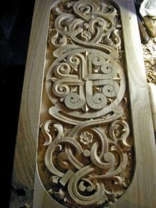 Book Stand Made In Montenegro- Woodcarving Courses London