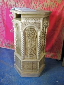 Book Stand Made In Montenegro- Woodcarving Courses London