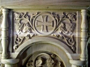 Book Stand Made In Montenegro- Woodcarving Courses London