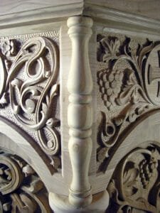 Book Stand Made In Montenegro- Woodcarving Courses London