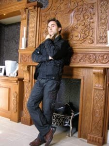 Time For Selfie, Fireplace Mahogany Wood