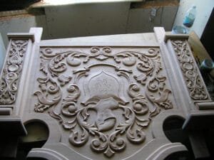 Fireplace Mahogany Wood