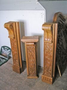 Fireplace Mahogany Wood